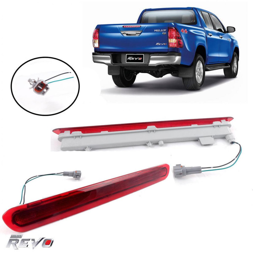 ไฟเบรคฝาท้าย ไฟเบรคท้าย TOYOTA HILUX รีโว่ ไฟเบรคกระบะท้าย โตโยต้า ไฮลักซ์ REVO 2015-2018 สีแดง รวมช