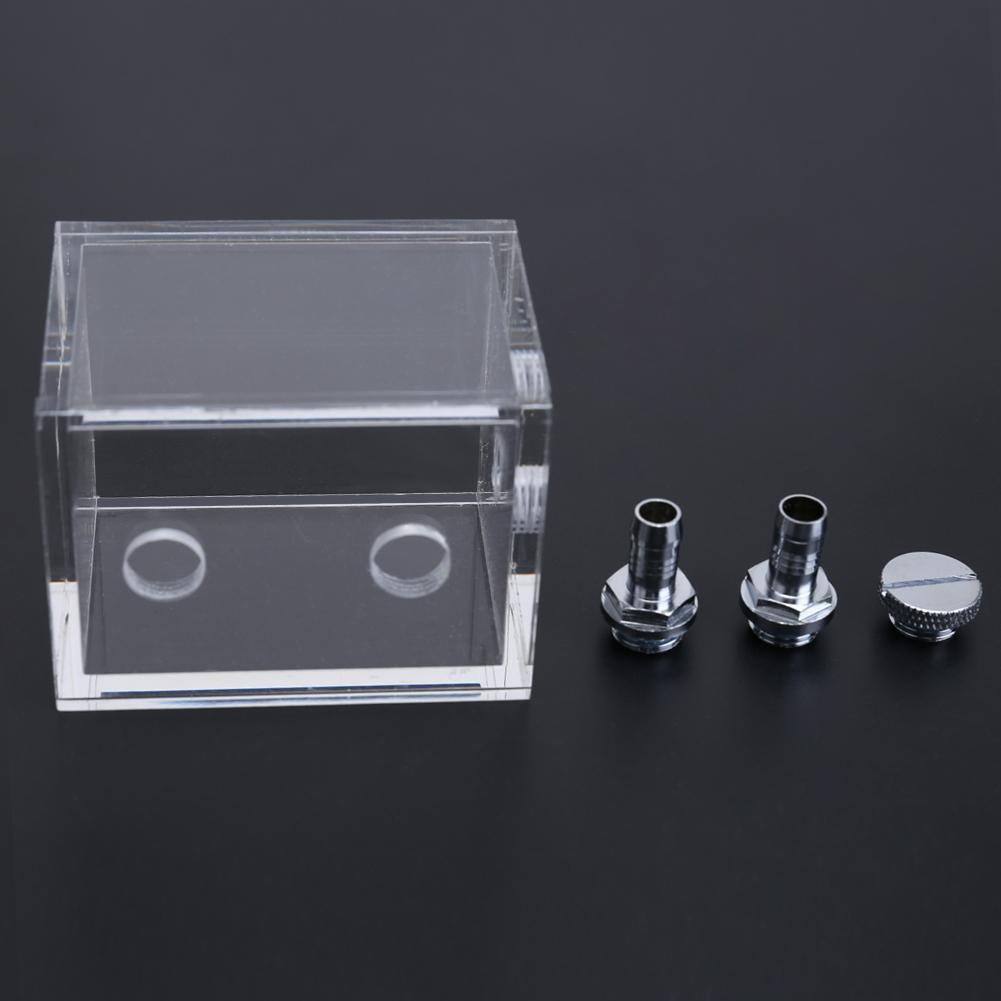 Water Tank for PC Water Cooling System with 2pcs Tube Connecters