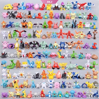 เด็ก Pokemon Action Figures มินิของเล่นรุ่น Pikachu Anime Collection ตุ๊กตาตุ๊กตาวันเกิดของขวัญตุ๊กตา 2-3cm【KU2】