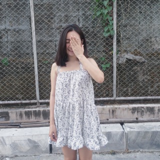 Floral dress (WHITE)