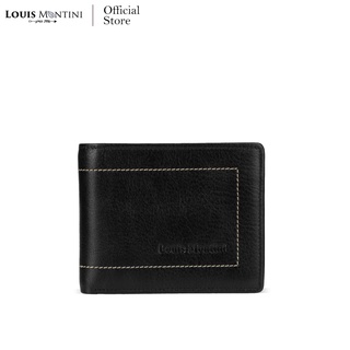 Louis Montini Genuine Leather กระเป๋าสตางค์หนังวัวแท้ รุ่นหนังออยปั่น - TTM044