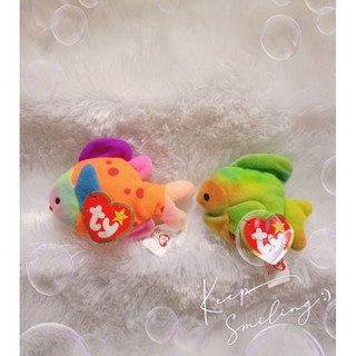 🐬ตุ๊กตาปลา ตุ๊กตาสัตว์น้ำ 🌈ตุ๊กตาสีรุ้ง ตุ๊กตาตัวเล็ก🐳Fish plush with beans