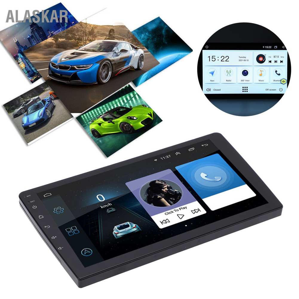 ALASKAR Car GPS Navigation with Panoramic Camera Universal Radio Stereo ...