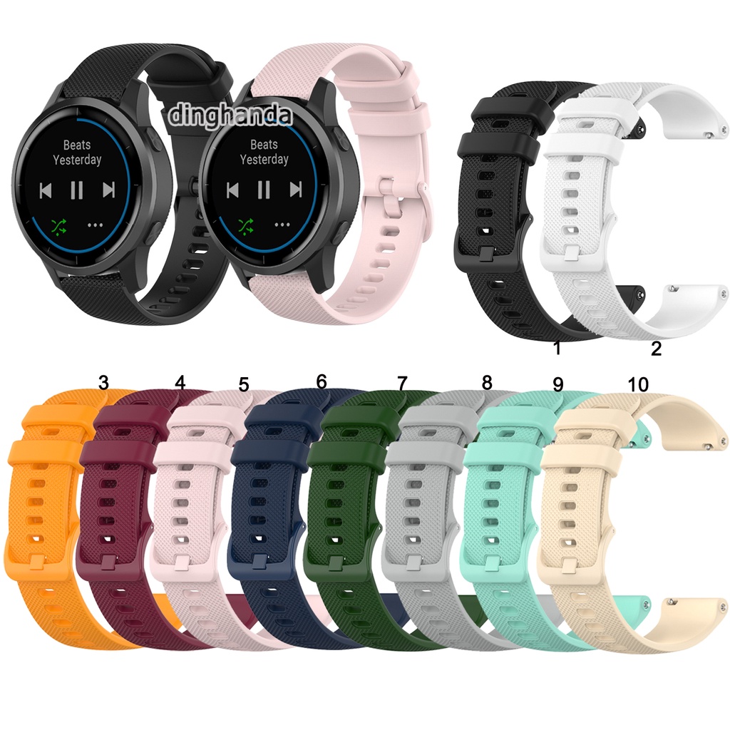 สายนาฬิกาซิลิโคน 22 มม. สำหรับ Garmin Active vivoactive 4 Forerunner 265 255 970 570 47mm Venu 2 3 4