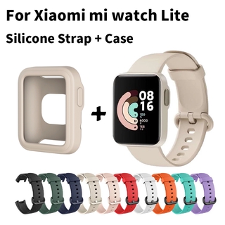 สาย สำหรับ Xiaomi Mi Watch Lite สีสวยมาก mi watch lite นาฬิกาอัฉริยะสาย เคสซิลิโคน สายซิลิโคน