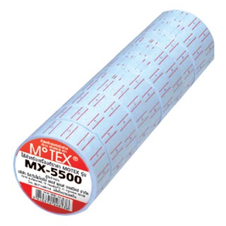 MOTEX Price Sticker Label ป้ายสติ๊กเกอร์ชนิดม้วน เส้นแดงคู่ แถวละ 10ม้วน (800ดวง/ม้วน) สำหรับ MX-5500