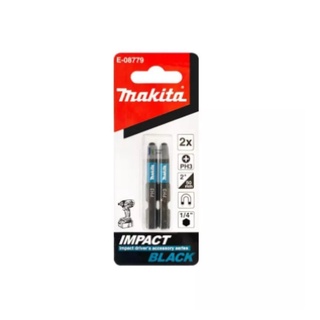 MAKITA E-08779 ดอกไขควง หัวขนาด PH3 x 50 BLACK ( 2ชิ้น/PAC )