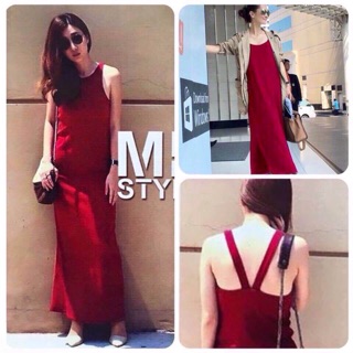 ✅✅รหัส Maxi dress ทรงไหล่ล้ำ เดรส Maxi ทรงไหล่ล้ำ ผ้าเรย่อน ทรงสวย ดูเนียบ hiso ดูดี๊ดี ผ้ายืดยุ่น