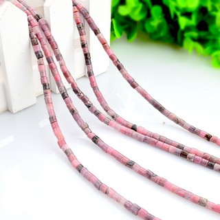 Diy handmade string of red stone beads 4*4mm cylindrical accessories accessories