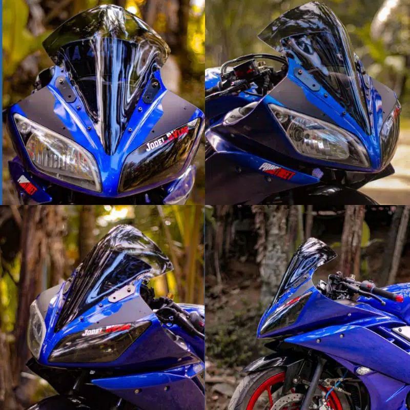 กระจกบังลม R15 V2 จีนงค์เก่า ใหม่ล่าสุด R15 V2 หนาจินงค์เก่า