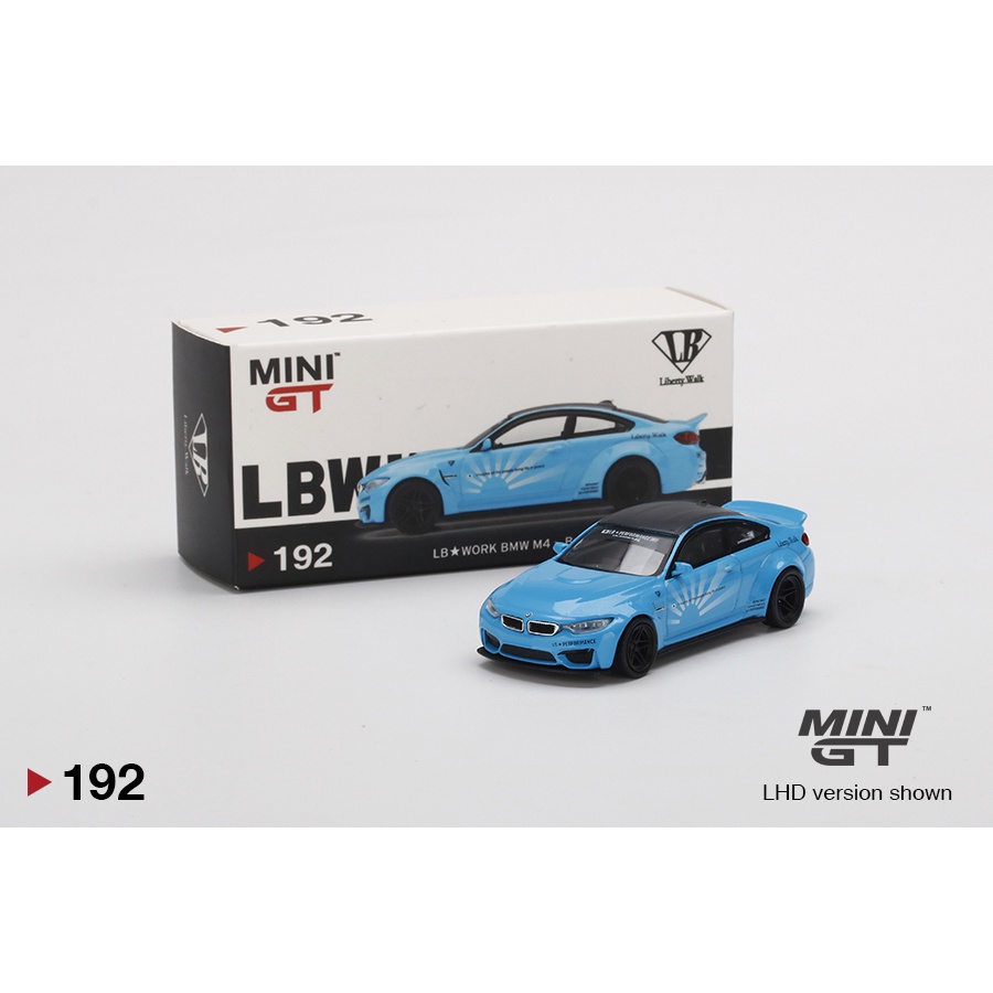 MINI GT 1/64 : MGT00192-R : LB★WORKS BMW M4 Baby Blue RHD