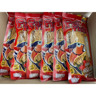 ปลาเส้นปรุงรสฟูฟิช รสซอสเผ็ดศรีราชา 1 ซอง   70 กรัม/ซอง  / จัดส่ง ปล้าเส้นฟูฟิช รสซอสเผ็ดศรีราชา 1 ซอง/