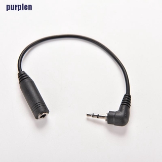 【purplen】อะแดปเตอร์แจ็คสเตอริโอ Aux Audio TRS 2.5 มม. Male Plug to 3.5 มม. Female