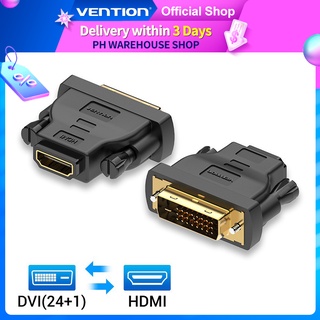 อะแดปเตอร์แปลง Vention Dvi เป็น HDMI 24 Plus 1 1080p