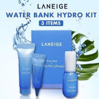 Laneige Water Bank Hydro Trial Kit (3 Items) ชุดบำรุงผิวหน้า ดวงตา eye gel essence ex cream