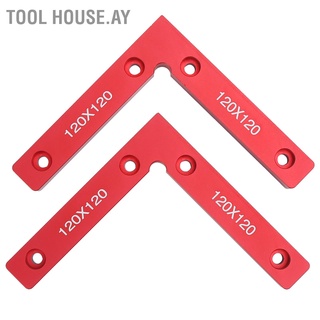 [Tool House.ay] ตัวหนีบอลูมิเนียมอัลลอยด์ 90 องศารูปทรงตัว L 120X120 มม. 2 ชิ้น