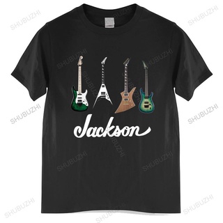 [COD]เสื้อยืดคอกลม ผ้าฝ้าย พิมพ์ลาย Jackson Guitar สีดํา แฟชั่นฤดูร้อน สําหรับผู้ชาย ไซซ์ S - 3XlS-5XL