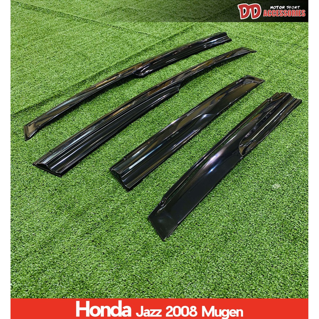 กันสาด Jazz 2008 2010 2011 2012 GE ทรง Mugen ปั้มนูน โมฉีด