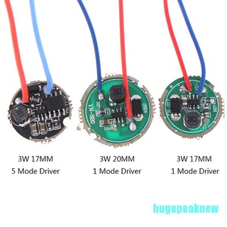 | ดี| ไดรเวอร์ 3W Led Driver 17 มม. / 20 มม. Dc3.7 โหมด 1 โหมด 5 โหมด 1 ชิ้น Led