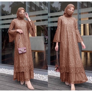 Maxi GELA TILE MUTIARA S M L XL XXL MAXI Tille MAXI TILE KOMBI ONDE Bintik GAMIS Tille MAXI ทรัมเป็ตมือ / MAXI CANTIK