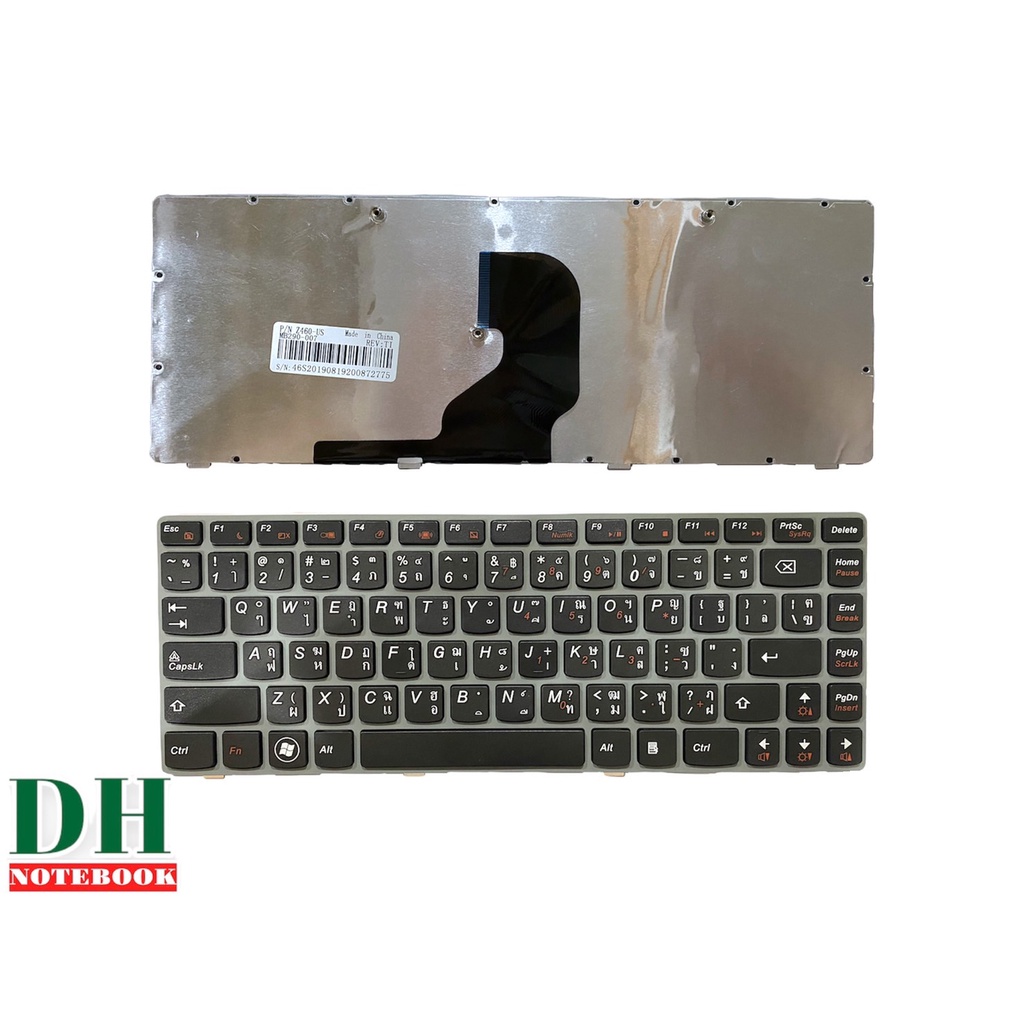 คีย์บอร์ดโน๊ตบุ๊ค keyboard   Lenovo Z460 Z465 Z450 Z460G Z465A TH-ENG