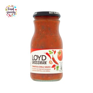 Loyd Grossman Tomato And Chilli Pasta Sauce 350g ลอยด์ กรอสเเมน พาสต้าซอสมะเขือเทศและพริกเเดง 350g