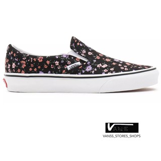 VANS SLIP ON FLORAL COVERED DITSY TRUE WHITE SNEAKERS สินค้ามีประกันแท้