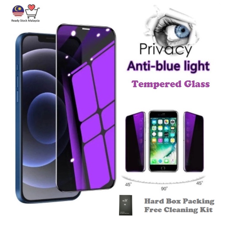 Oppo Privacy + กระจกหน้าจอ Blueray A95 A31 A78 A15 A53 A54 A92 A94 A3s A53S A76 F7 F9 F11 A74 R15 R1