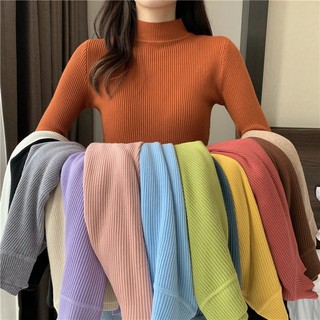 แหล่งขายและราคา🧥เสื้อไหมพรมแขนยาว เสื้อคอเต่า มี 15 สี ให้เลือก ฟรีไซส์🧥อาจถูกใจคุณ