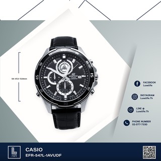 นาฬิกาข้อมือ Casio Edifice รุ่น EFR-547L-1AVUDE นาฬิกาข้อมือผู้ชาย สายหนัง