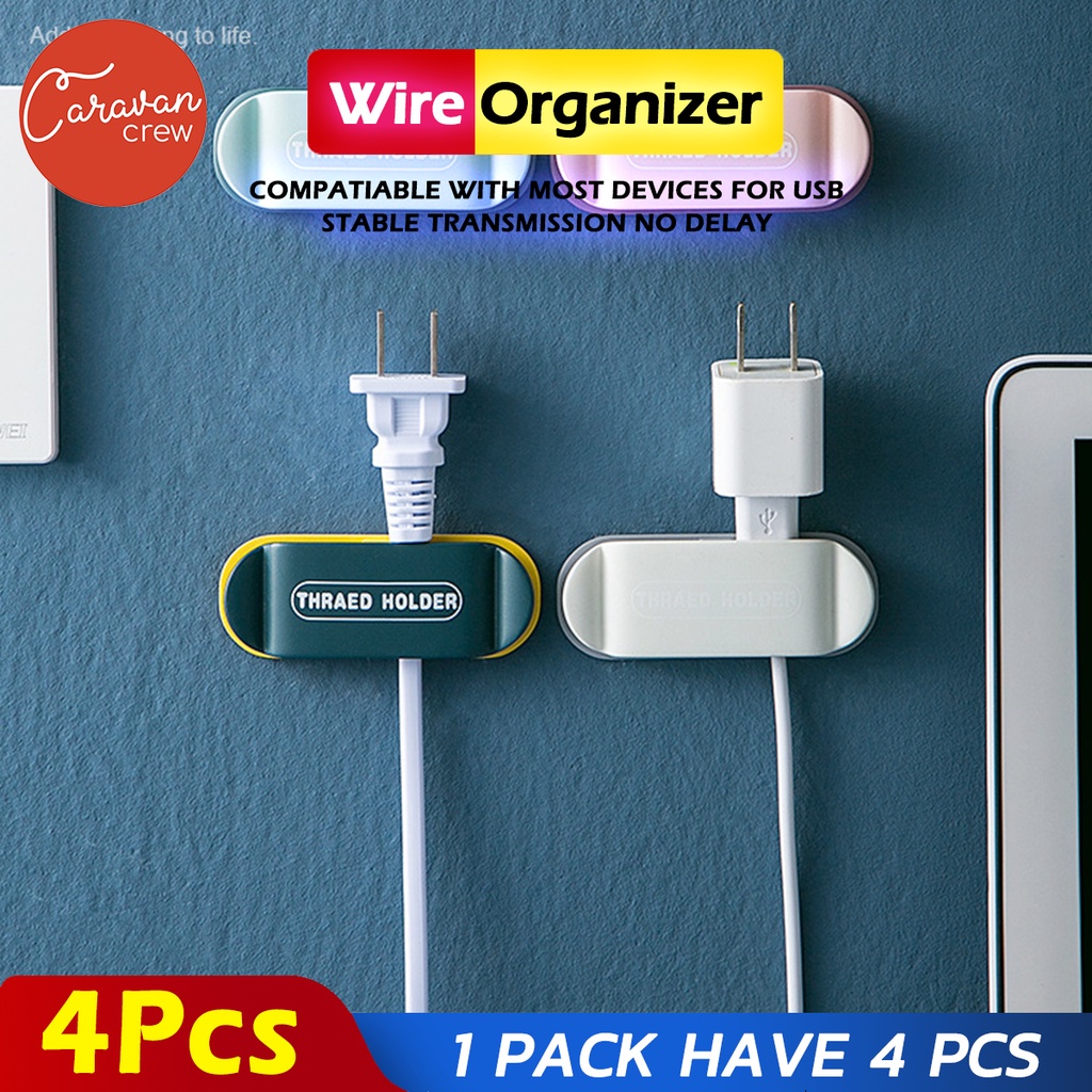 Caravan Crew Wire Organizer Desktop Clips Cord Management Cable Manager