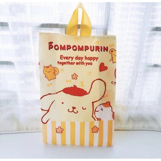 POM POM PURIN กระเป๋าเก็บรองเท้า  เก็บเสื้อผ้า เอนกประสงค์ ลาย ปอม ปอม พูริน  ขนาด 36x23 cm สวยงามน่าใช้งาน BY MANOPNEST