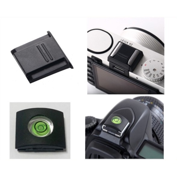 [1219] ฮอทชู ที่ปิดช่องใส่เเฟลชกล่อง เเละกล้องรุ่นอื่นๆ Flash Hot Shoe Cover Cap Bubble Spirit Level Protective Cover For Canon For Nikon For Pentax SLR Camera