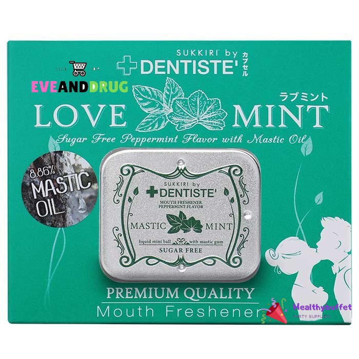 DENTISTE' Mouth Freshener สุกกิริ บาย เดนทิสเต้ เม็ดอมกลิ่น เปปเปอร์มิ้นต์นวัตกรรมใหม่จากประเทศญี่ปุ่น