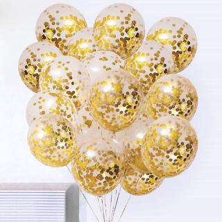 5pcs 12inch Transparent Confetti Balloons Confetti Wedding Birthday Party Decor