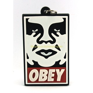 OBEY SKATEBOARDS  พวงกุญแจยาง ของขวัญ พรีเมี่ยม รถมอเตอร์ไซค์ รถยนต์ สเก็ตบอร์ด ตบแต่ง ไม่เท่คืนได้ KCO139