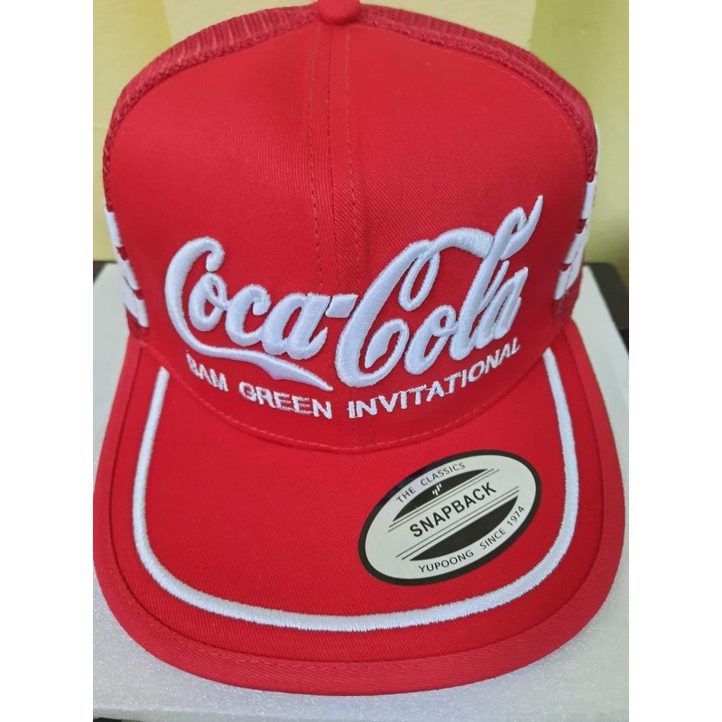 *พร้อมส่ง หมวกแก๊ปตาข่ายวินเทจ Coca Cola  ป้ายแท็ก USA #วัยรุ่น90 #หมวก90 #หมวกวินเทจ