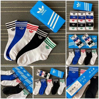 ถุงเท้า Adidas ไนกี้  ถุงเท้าแฟชั่น ถุงเท้าวิ่ง ถุงเท้าฟิตเนส กล่องนึงมี 5 คู่