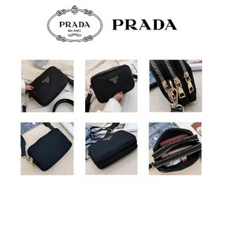 PRADA  กระเป๋าสะพายข้าง รุ่น 3 zips crossbody