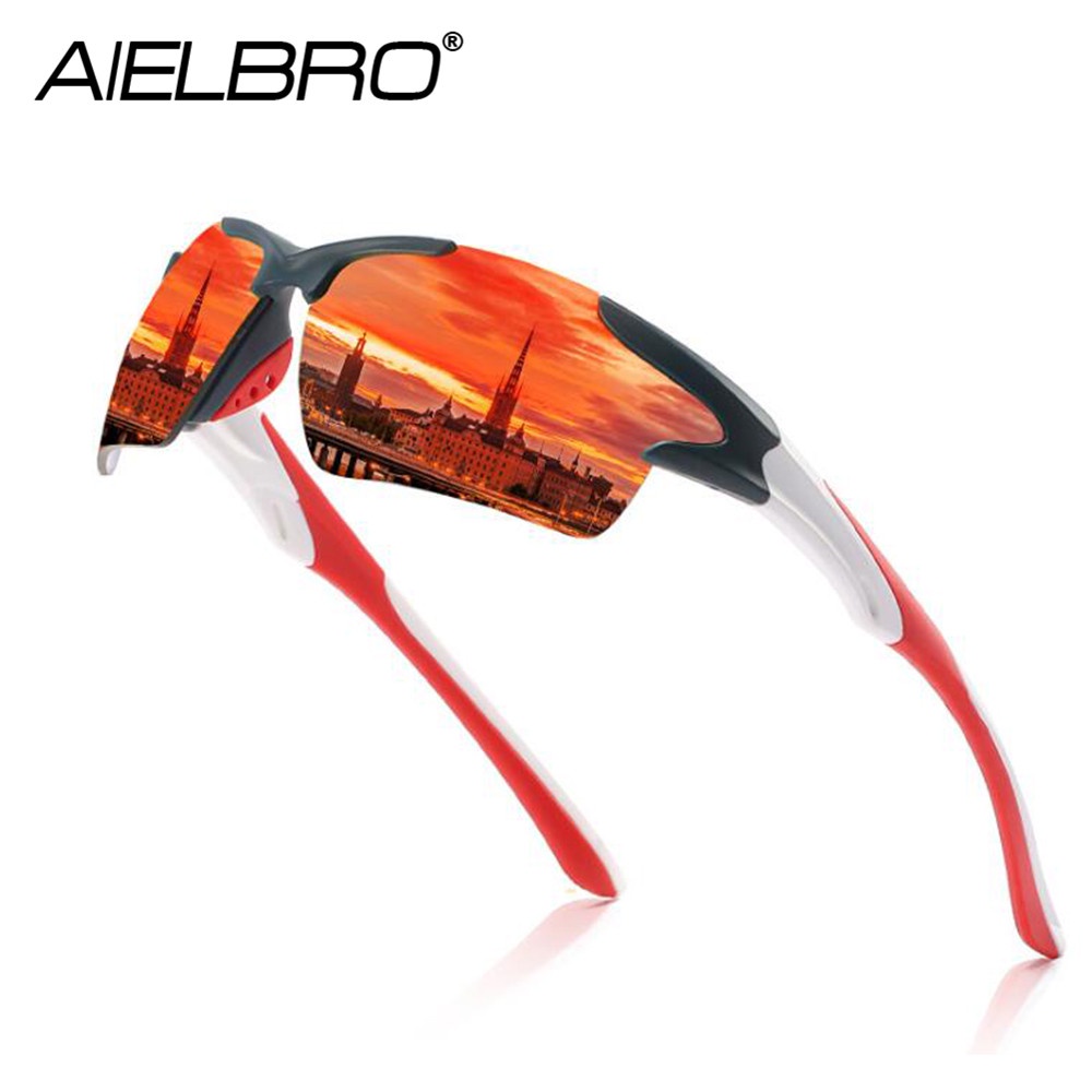 AIELBRO แว่นตากันแดดกันฝุ่นสไตล์คลาสสิกสําหรับขี่จักรยานขี่จักรยาน