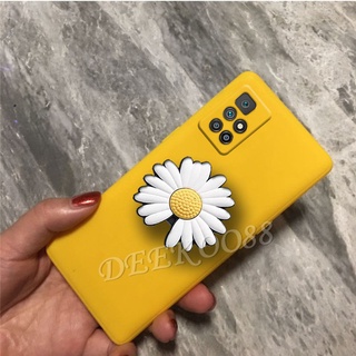 เคสโทรศัพท์มือถือ แบบนิ่ม ลายดอกเดซี่ มีป็อบอัพ สีดํา สําหรับ Xiaomi Redmi 10 Note10 Note 10Pro 10S 5G 4G 9T Redmi10 Note10 Pro Note10S Note10Pro Redmi9T