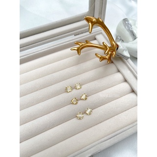 6pcs stone stud (s925)