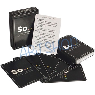 So Cards : A collection of questions for deeper Discussions For Adults - บอร์ดเกม moment กระชับความสัมพันธ์ เกมคู่รัก