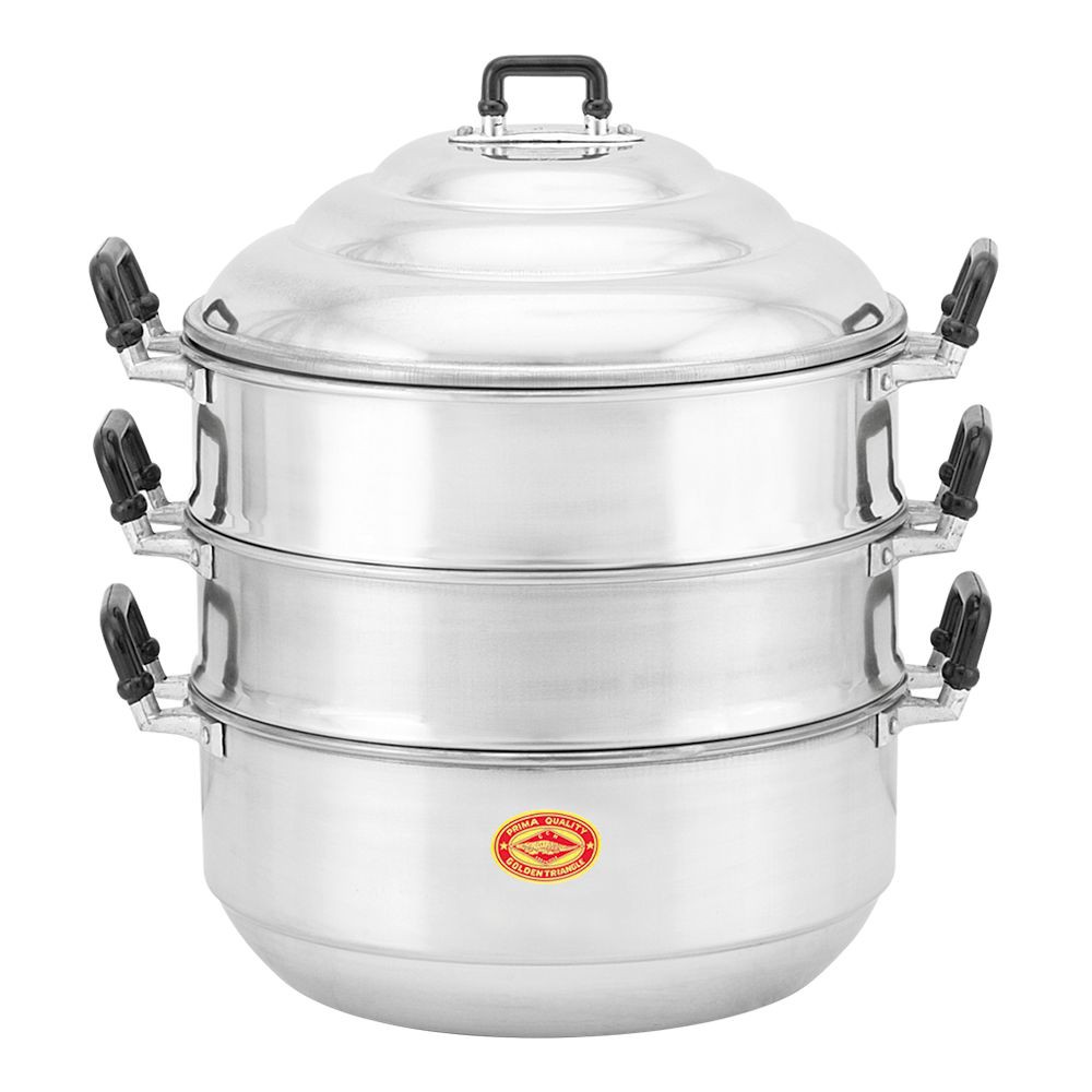 ตราจระเข้ หม้อซึ้งนึ่ง 3 ชั้น ขนาด 30 ซม. รุ่น SM3-130 Crocodile brand steam pot, 3 layers, 30 cm., 