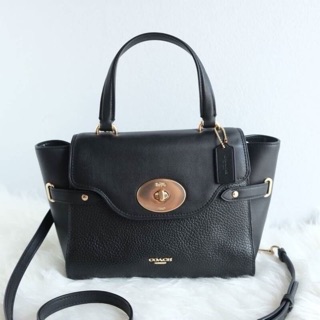 Coach Blake Flap Carryall สีดำ สวยหรูมากค่ะ  ราคาดีสุดๆ รีบจัดเป็นของขวัญปีใหม่เลยจ้า