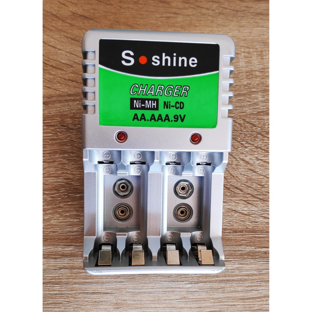 เครื่องชาร์จถ่าน ชาร์จถ่านขนาด 9V/AA/AAA