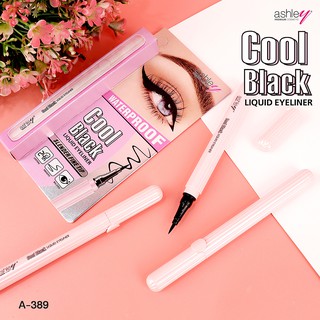 อายไลเนอร์ A-389  Ashley Cool Black Liquid Eyeliner ดำสนิท