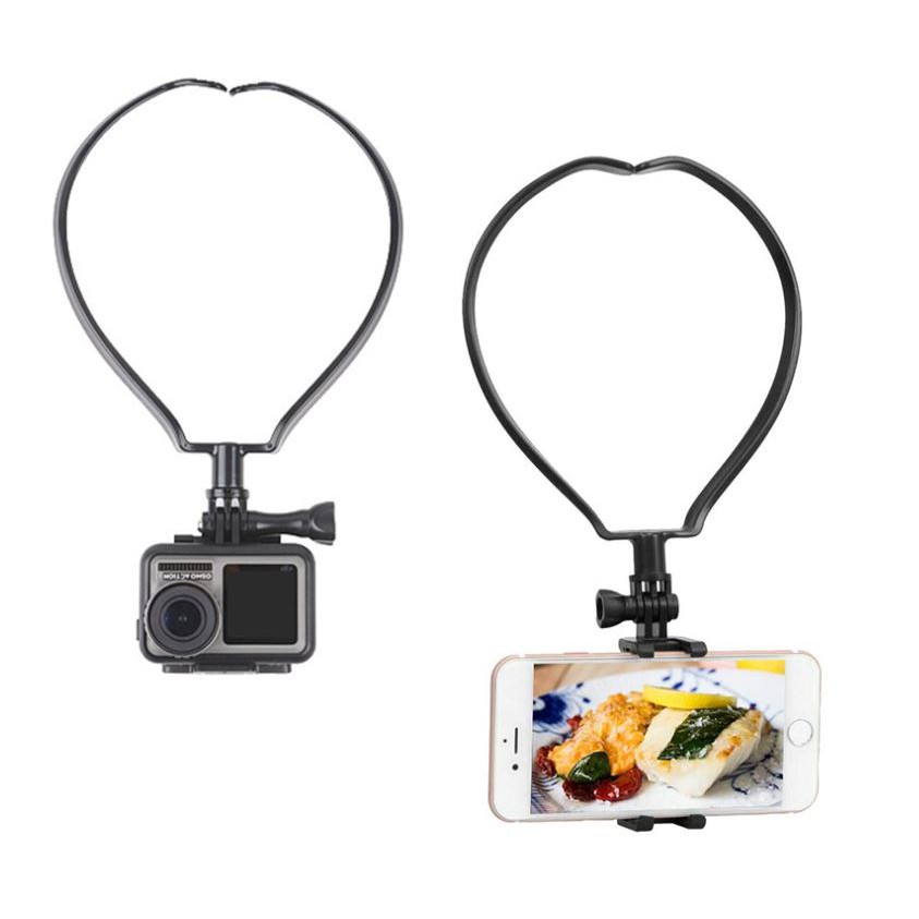 คล้องคอ Gopro และ มือถือ ขายึดคล้องคอ สำหรับ Gopro / Insta360 / DJI / Sjcam Hanging Neck Phone Stand Mount Necklace