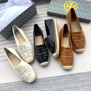 TORY BURCH  รองเท้า หนังแกะ ส้นแบน สวมใส่สบาย สไตล์คลาสสิก สําหรับผู้หญิง