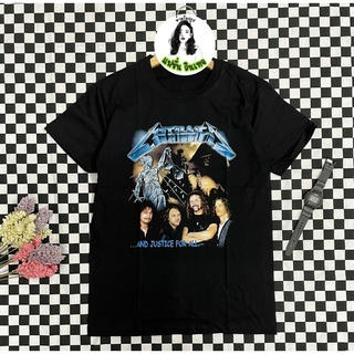 เสื้อยืดวง METALLICA แฟชั่นวินเทจยุค90 ราคาถูก